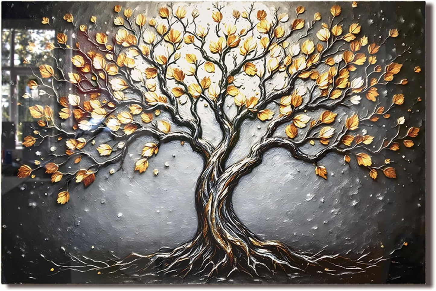 Tempered Glass Stove Splashback Protector- Tree of Life Design