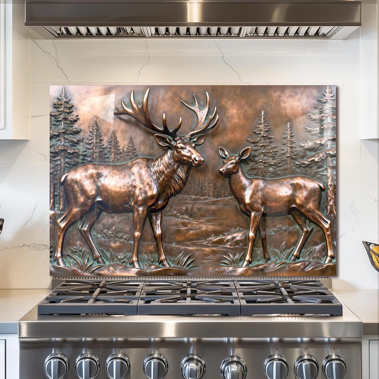 Elk Tempered Glass Kitchen Backsplash