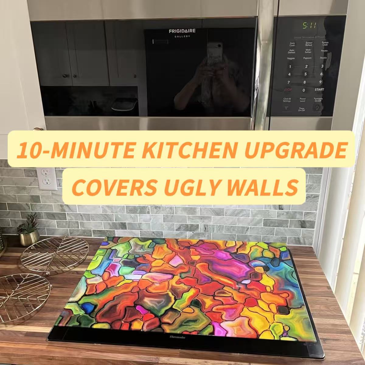 Ugly Wall After Replacing Your Stove? Solve Your Kitchen Problem for Just $84.99