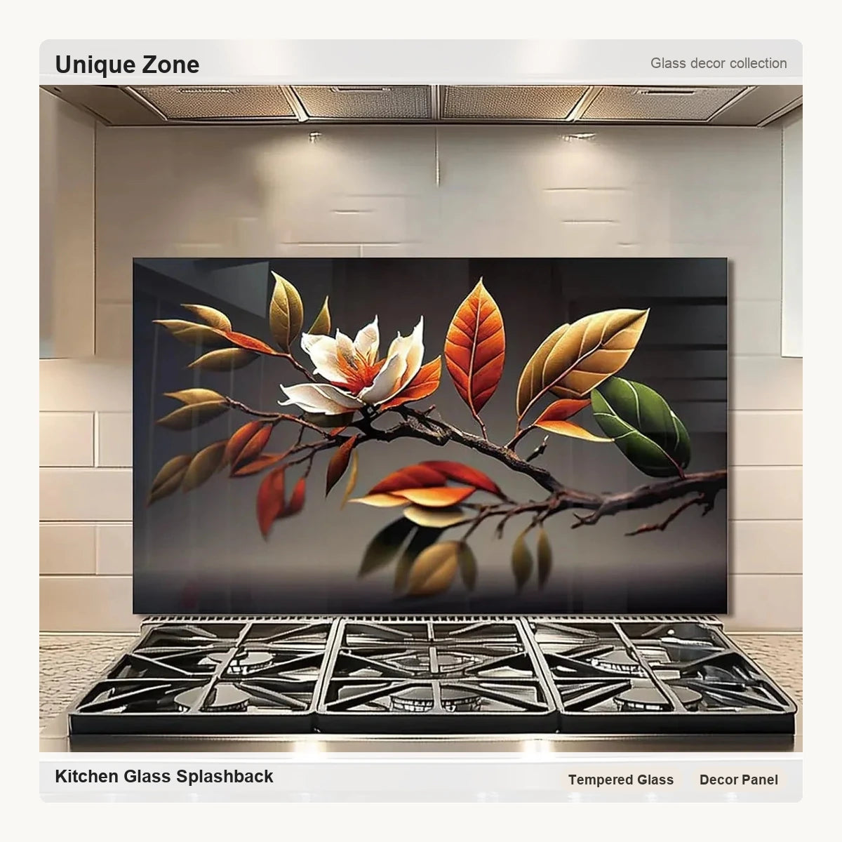 Magnolia Kitchen Sink Splash Guard Glass Panel - Unique Zone correct branded main image