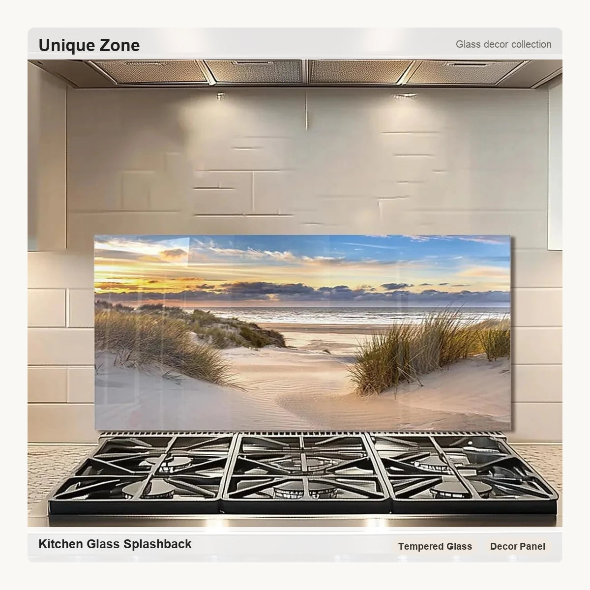 Beach Kitchen Sink Cover Splash Guard - Unique Zone correct branded main image