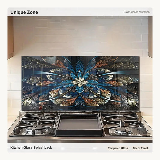Abstract Fractal Flower Stove Back Top Cover - Unique Zone correct branded main image