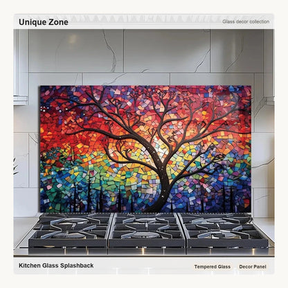 Sun Tree Glass Backsplash - Unique Zone correct branded main image