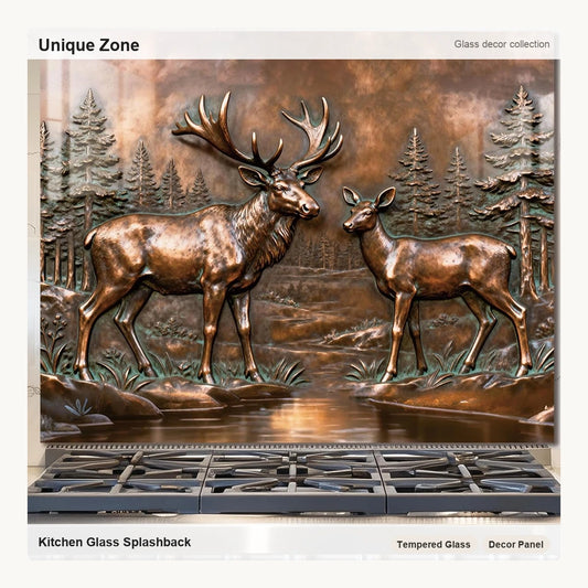 Elk Tempered Glass Kitchen Backsplash - Unique Zone correct branded main image