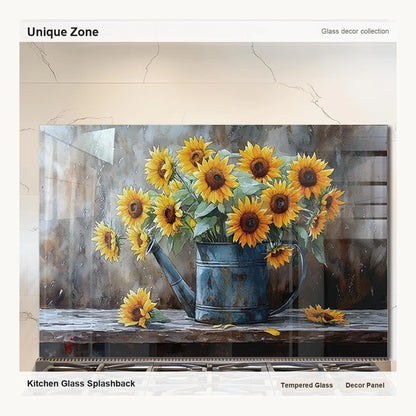 Heat-Resistant Sunflower Kitchen Wall Protector - Unique Zone correct branded main image