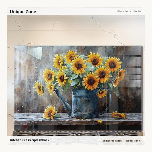 Heat-Resistant Sunflower Kitchen Wall Protector - Unique Zone correct branded main image