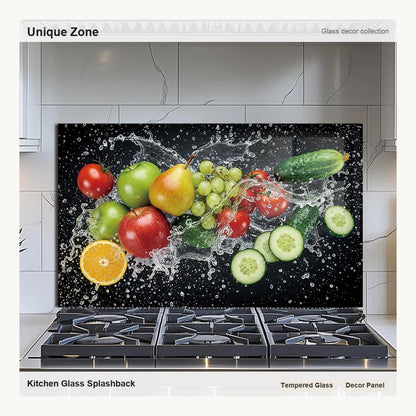 Fruit Tempered Glass Kitchen Backsplash - Unique Zone correct branded main image