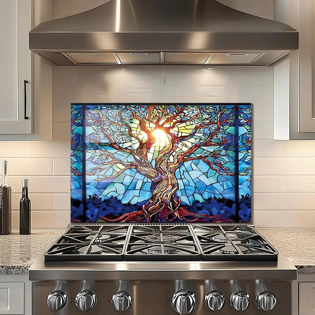 Tree of Life Sink Splash Guard Glass Cover main product image