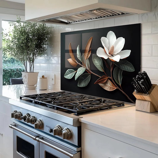 Magnolia Kitchen Sink Cover Splash Guard Tempered Glass Backsplash Kitchen Installation