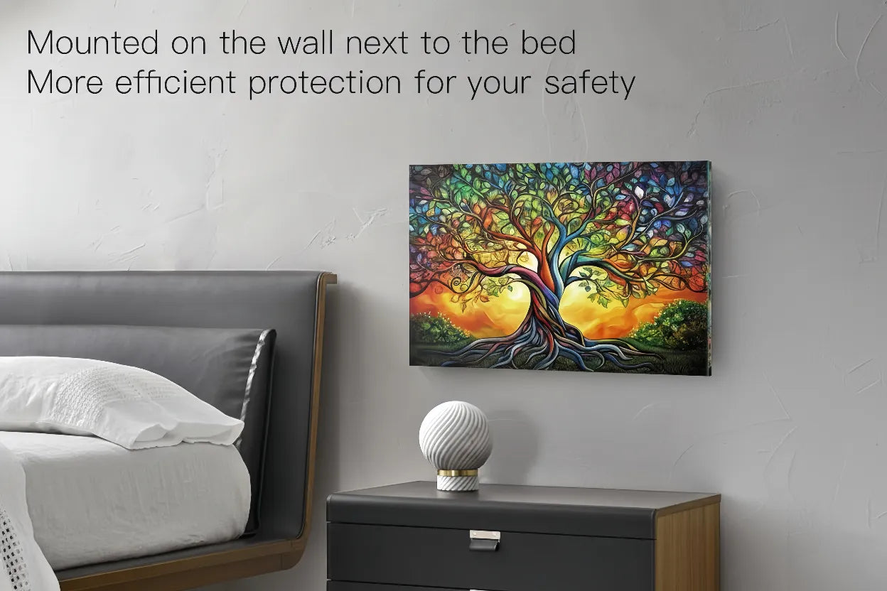 Tree of Life Tempered Glass Handgun Safe lifestyle view