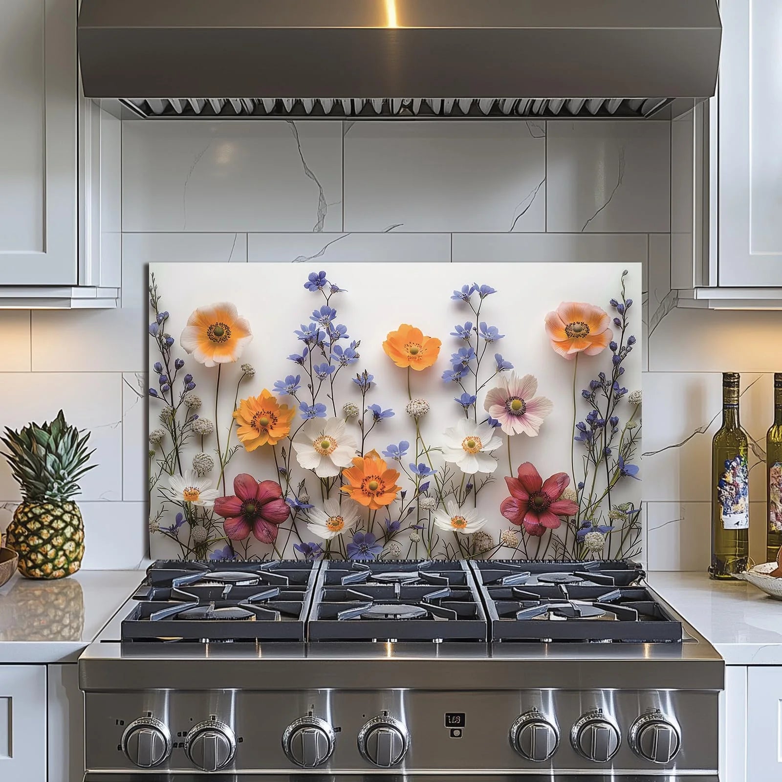 Sink Cover tempered glass kitchen backsplash package view