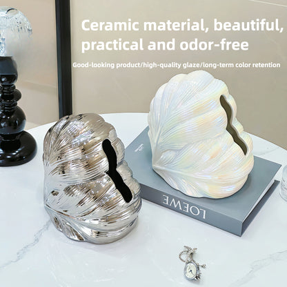 Light Luxury Love Feather Tissue Box
