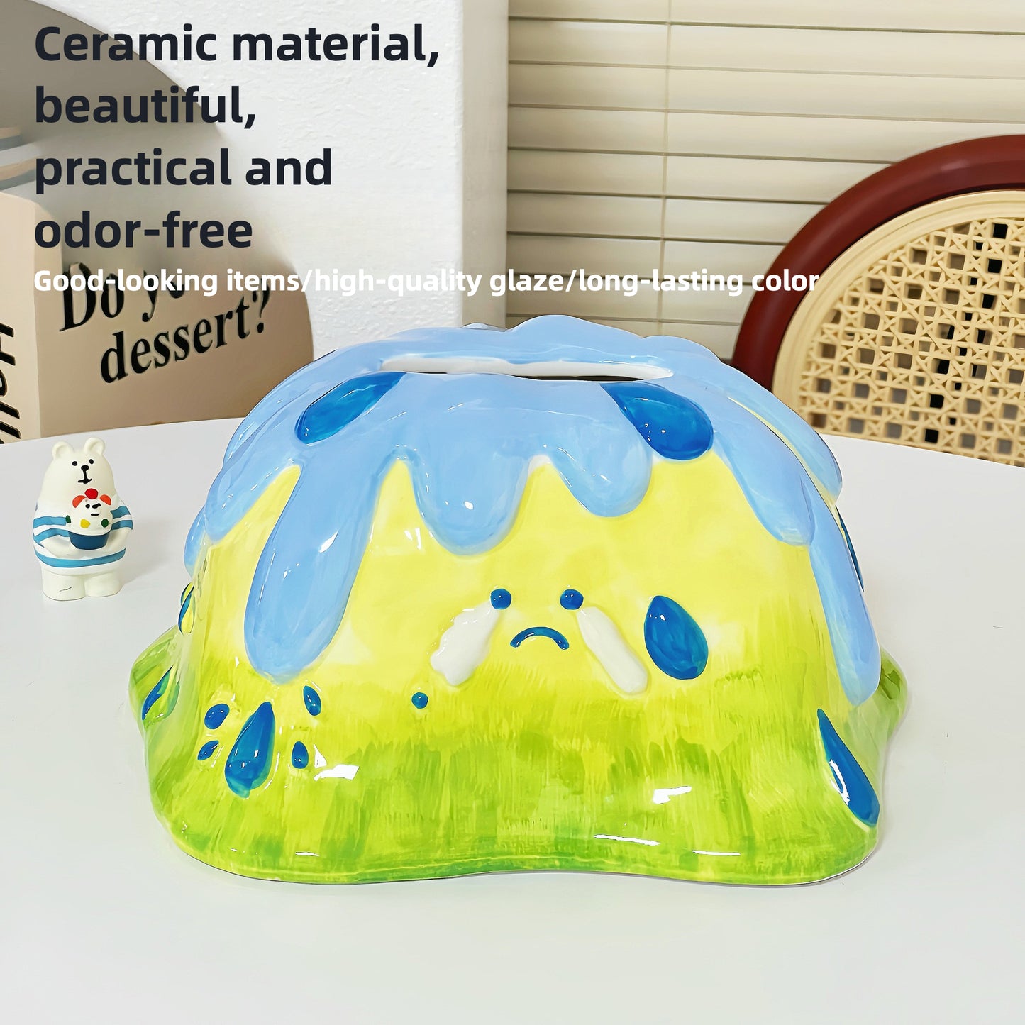 Creative Cute Volcano Tissue Box