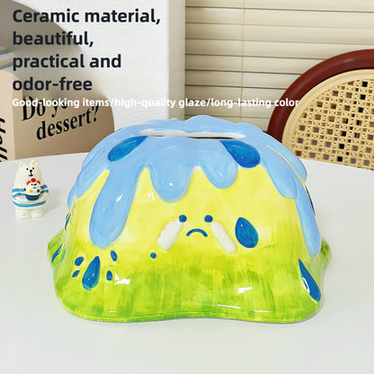 Creative Cute Volcano Tissue Box