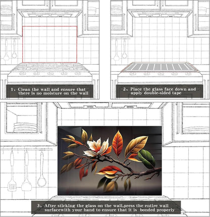 Step 1: Clean wall for Magnolia Kitchen Sink Cover Splash Guard installation