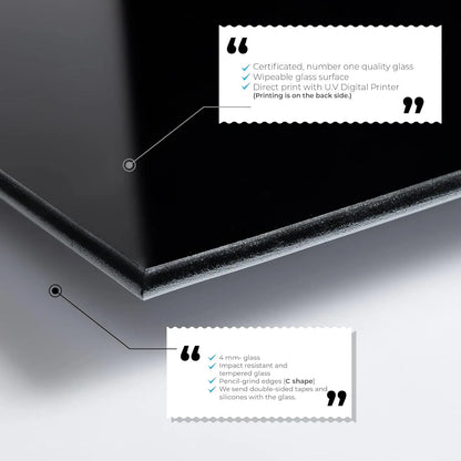 White Tempered Glass Kitchen Backsplash