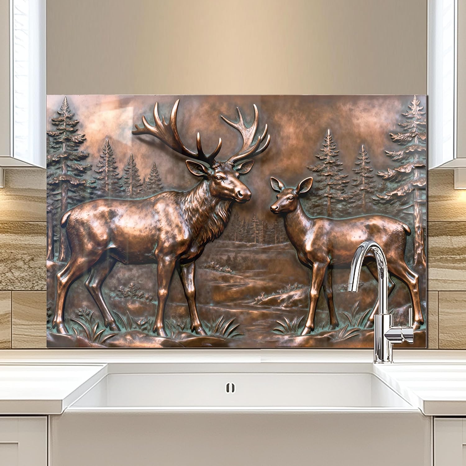 Elk Tempered Glass Kitchen Backsplash lifestyle view
