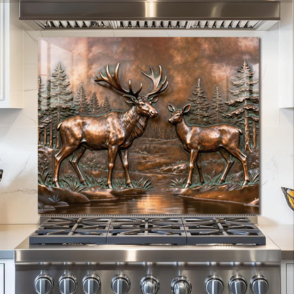 Elk Tempered Glass Kitchen Backsplash
