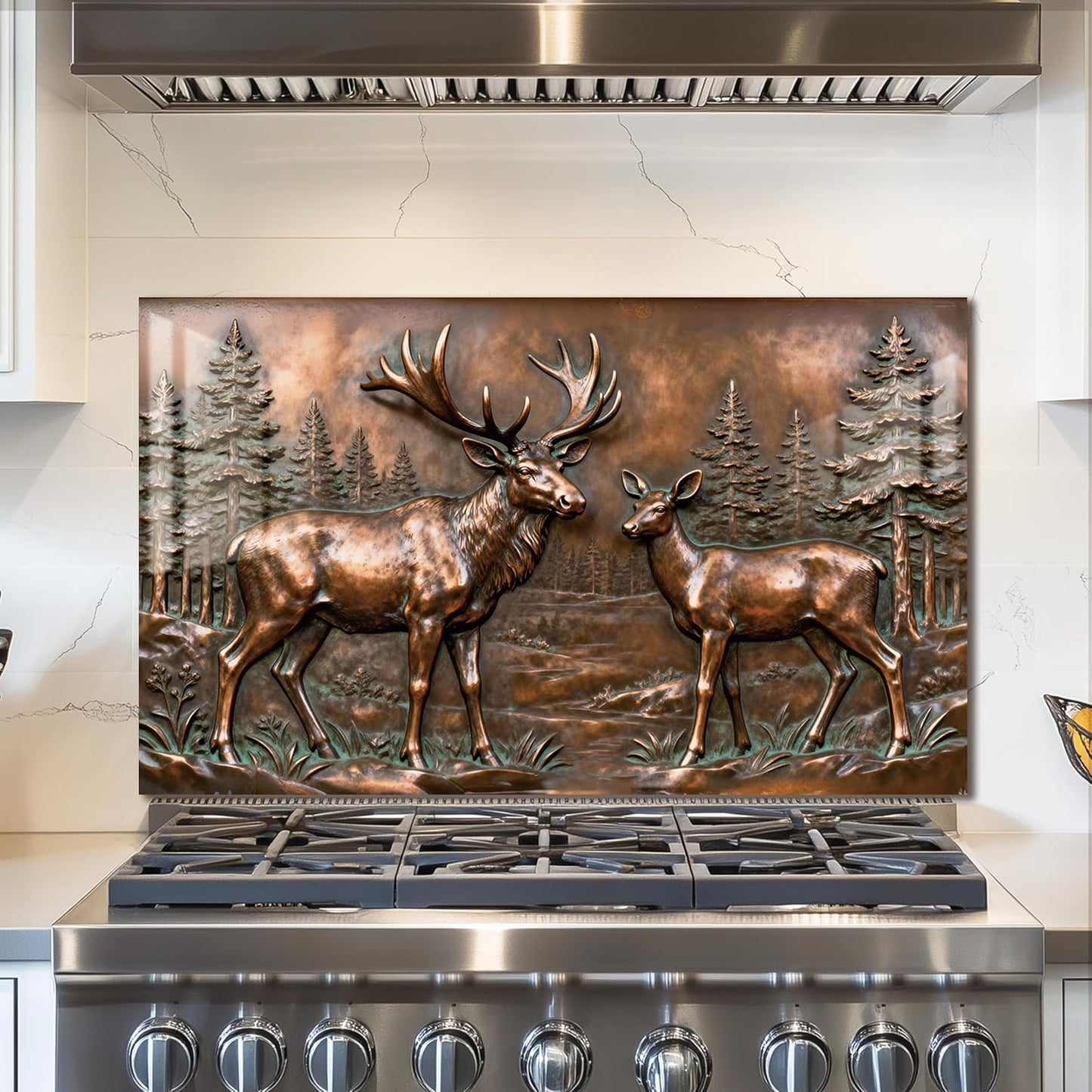 Elk Tempered Glass Kitchen Backsplash