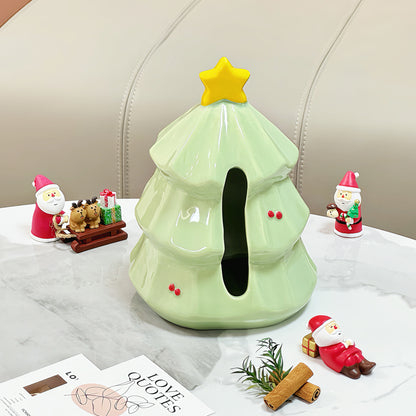 Cute Christmas Tree Tissue Box