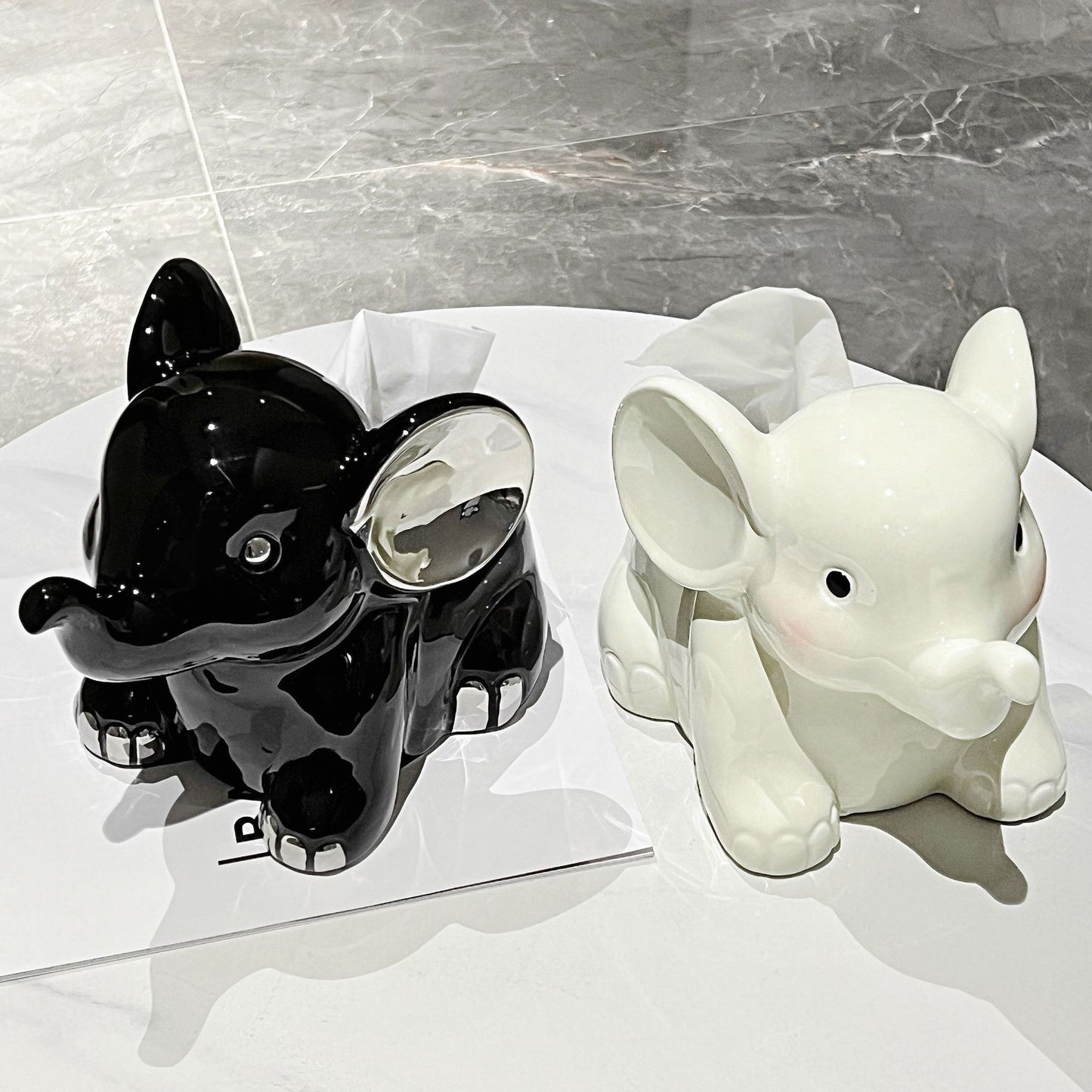 Cute Elephant Tissue Box
