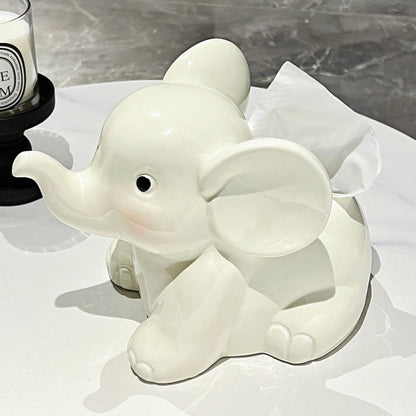 Cute Elephant Tissue Box