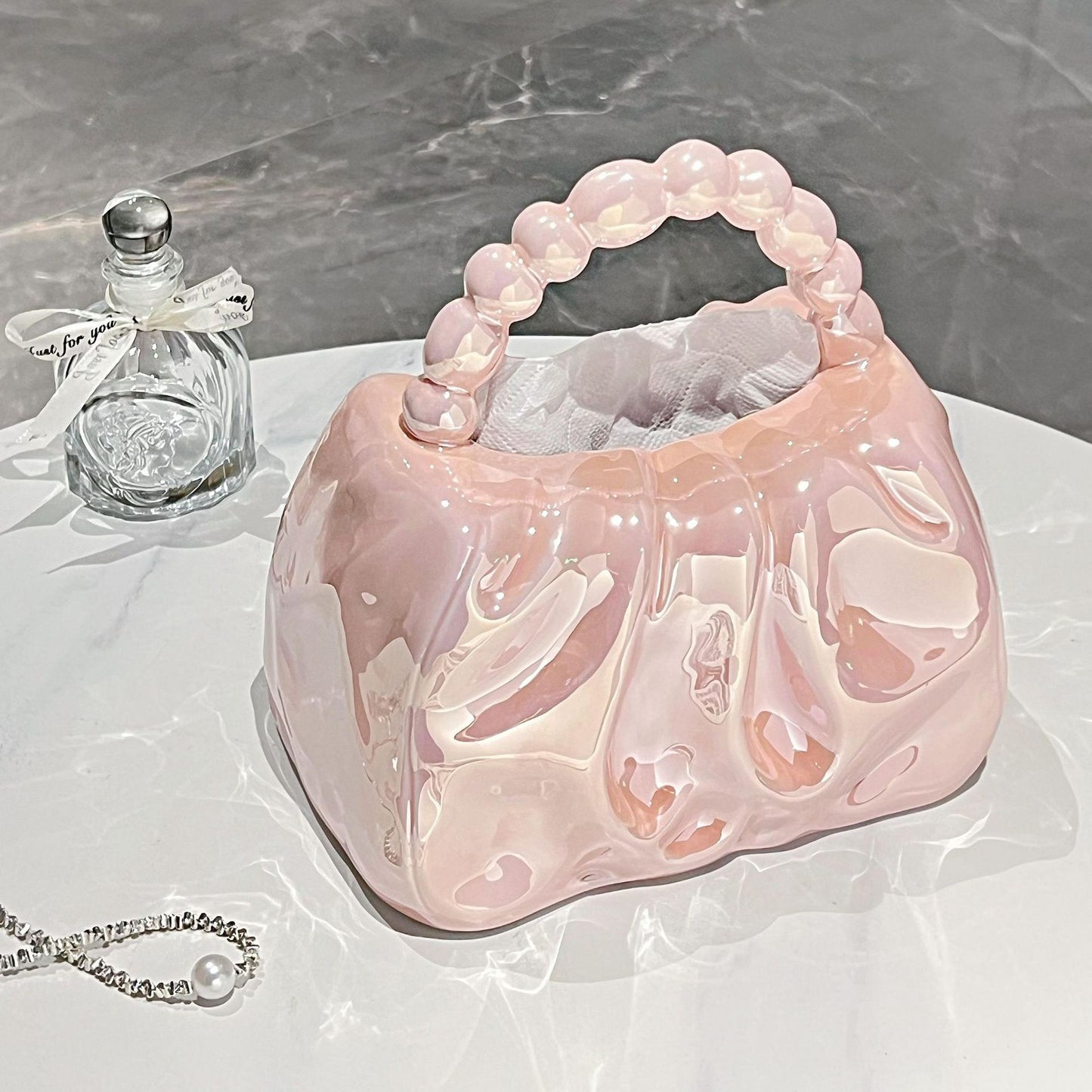 Ceramics Handbag Tissue Box