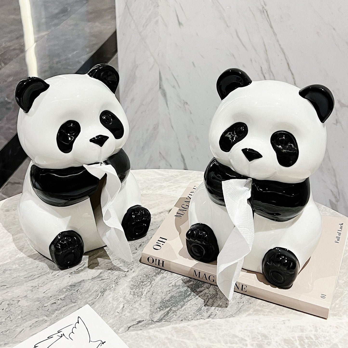 Panda Tissue Box