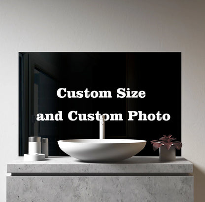 Custom Tempered Glass Printed Backsplash