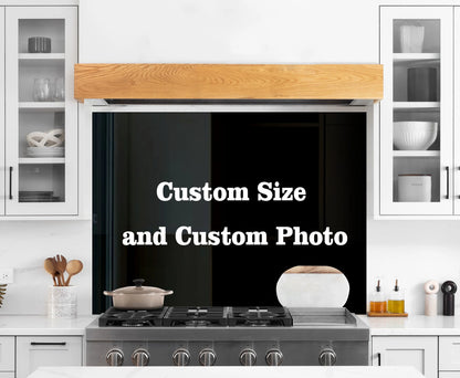 Custom Tempered Glass Printed Backsplash