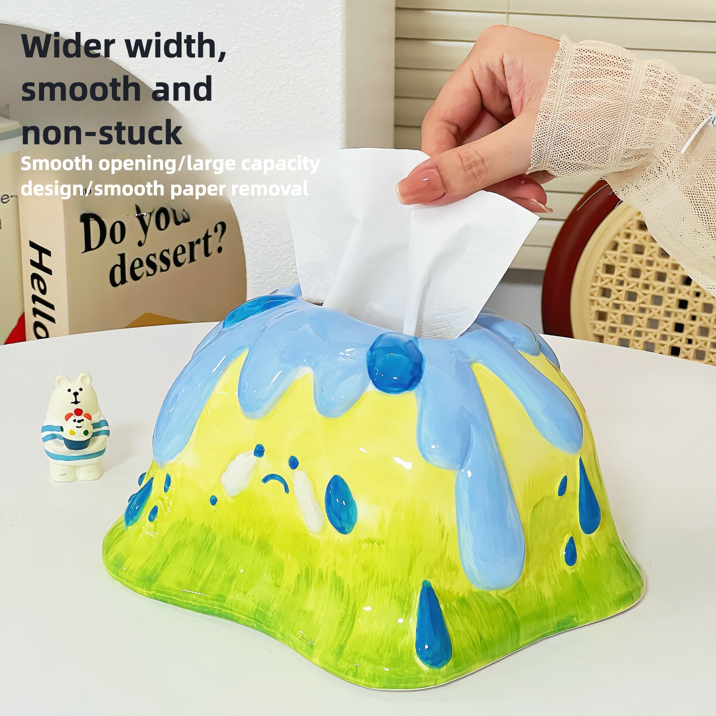 Creative Cute Volcano Tissue Box