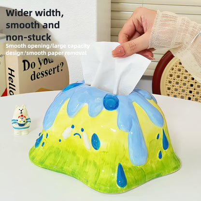 Creative Cute Volcano Tissue Box