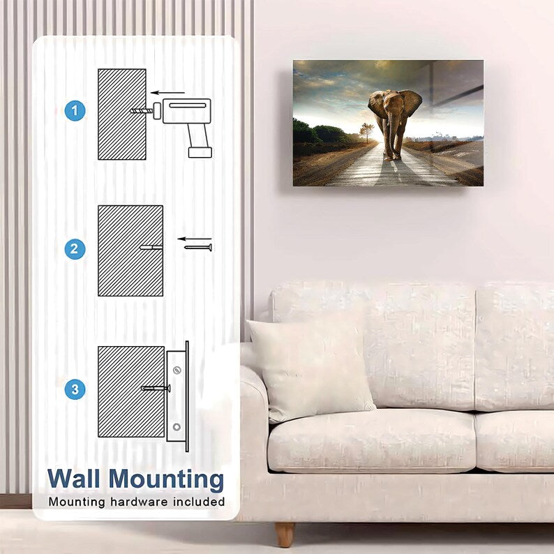 Glass Elephant Gun Storage Cabinet