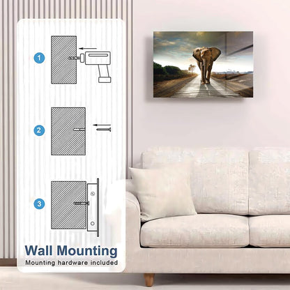 Glass Elephant Gun Storage Cabinet