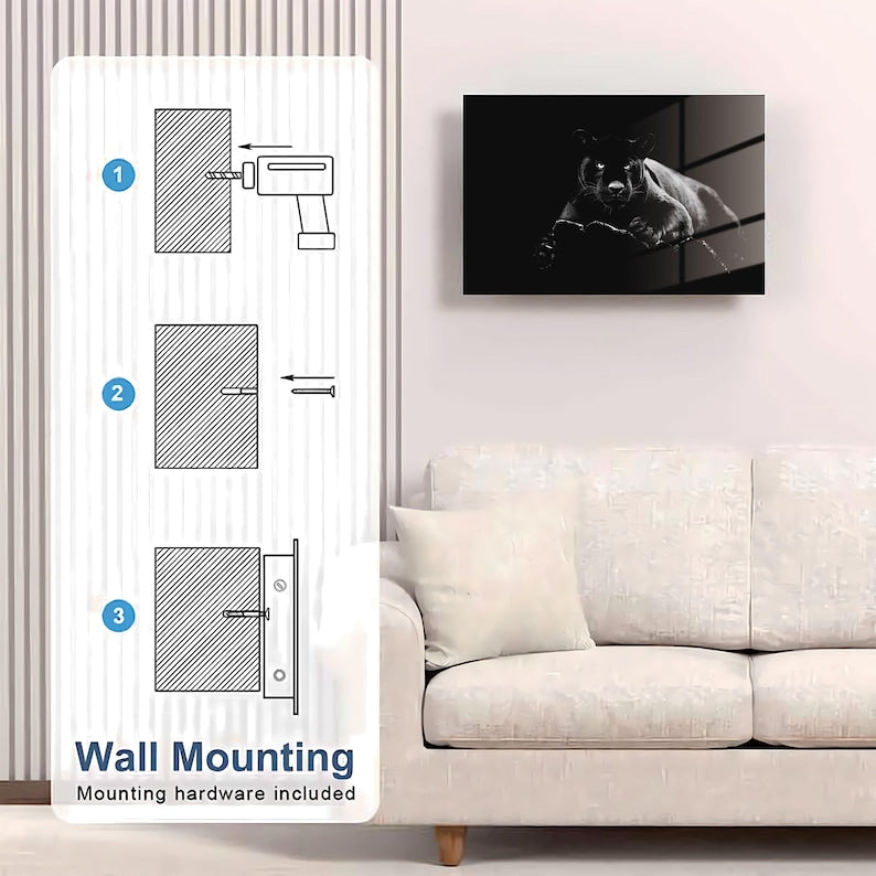 Glass Black Panther Gun Storage Cabinet