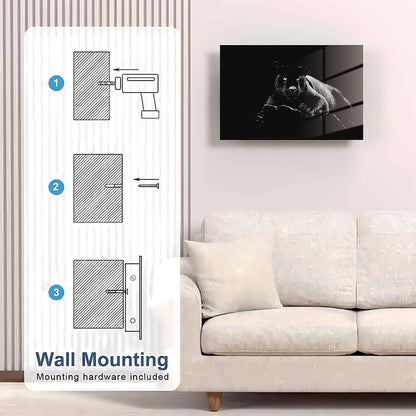 Glass Black Panther Gun Storage Cabinet