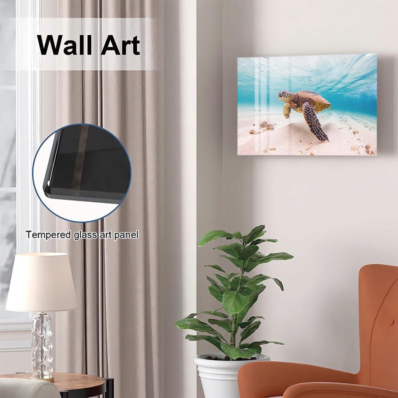 Glass Sea Turtle Gun Storage Cabinet