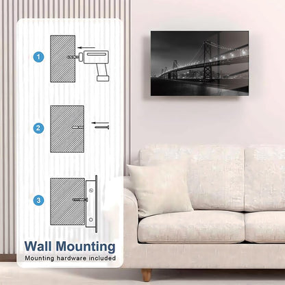 Glass Golden Gate Bridge Gun Storage Cabinet