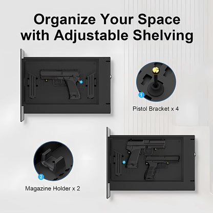 Glass Undersea Wall Art Gun Storage Cabinet