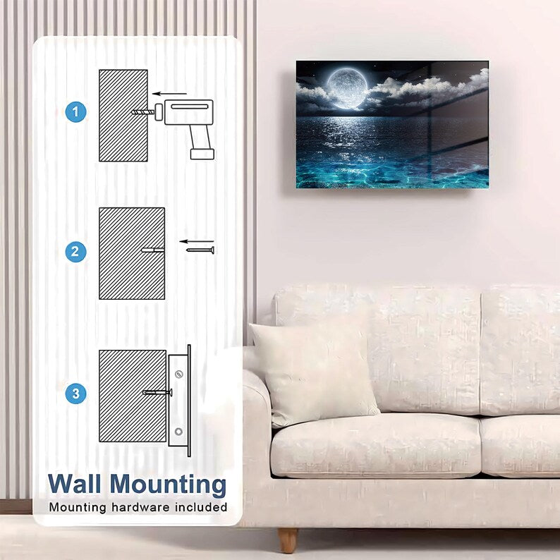 Glass Sea Moon Gun Storage Cabinet