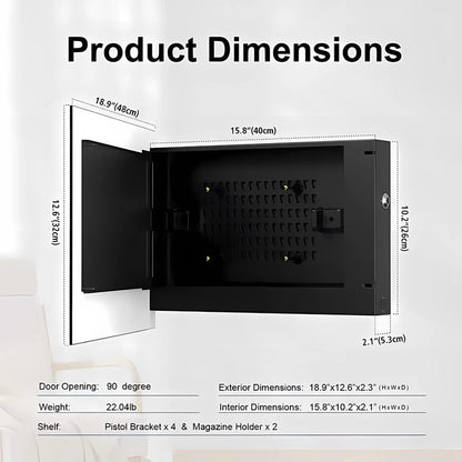 Glass Elephant Gun Storage Cabinet