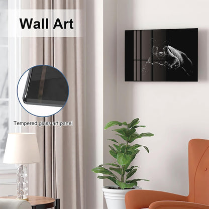 Glass Black Panther Gun Storage Cabinet