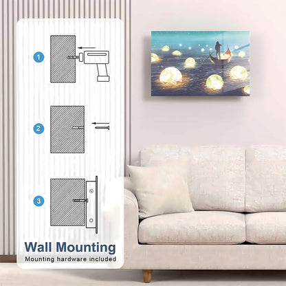 Glass Ship Wall Art Gun Storage Cabinet