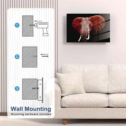 Glass Elephant Gun Storage Cabinet