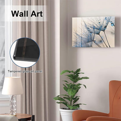 Glass Dandelion Wall Art Gun Storage Cabinet