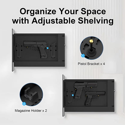 Glass American Eagle Gun Storage Cabinet