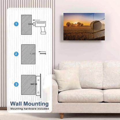 Glass Haystack Wall Art Gun Storage Cabinet