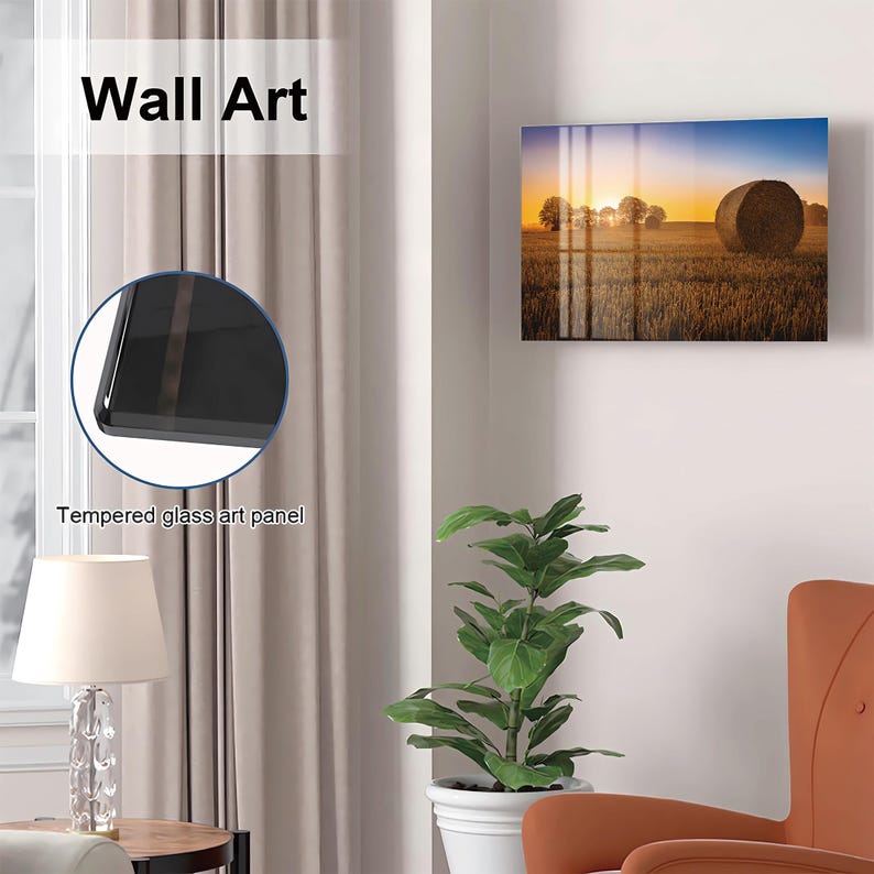 Glass Haystack Wall Art Gun Storage Cabinet