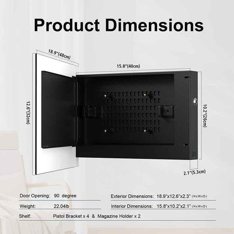 Glass Ship Wall Art Gun Storage Cabinet