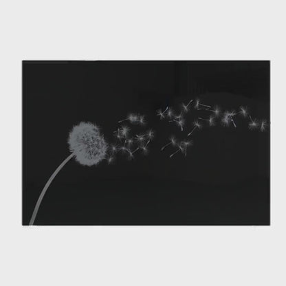 Glass Dandelion Wall Art Gun Storage Cabinet